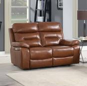 Egan 2 Seater Electric Recliner - Tan Leather