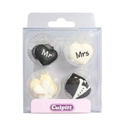 Sugar Decoration - Mr &amp;amp; Mrs Wedding image
