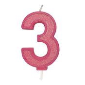 Pink Number Candle - 3 image