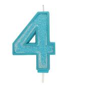 Blue Number Candle - 4 image