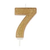 Gold Number Candle - 7 image