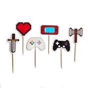 Gaming Party Cake Picks image