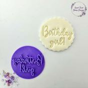 Sweet Treat Embossing Stamp - Birthday Girl