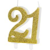 Number Candle - Gold 21