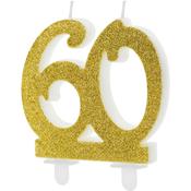 Number Candle - Gold 60