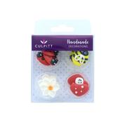 Sugar Flowers - Bee, Ladybird, Daisy