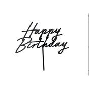 Birthday Cake Topper - PartyDeco Black image