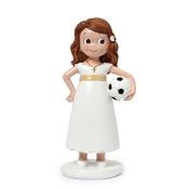 Communion Figure - Girl with Football