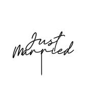 Cake Topper - Just Married image