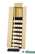 HILLBRUSH Traditional, Wooden Broom with Handle, Soft, Coco, 305mm, 12inch - Glana