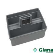 HILLBRUSH Cleaners Solid Plastic Tray , 400 x300mm, Grey - Glana