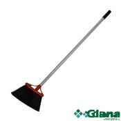 HILLBRUSH Lobby Broom Angled with Handle, 160mm x 945mm, Black - Glana