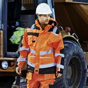 ELKA VISIBLE Xtreme Oxford Rain Jacket - Unleash Confidence with Reflective Tape, Vibrant Hi-Vis Orange or Yellow - Glana image