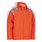 ELKA Fishing Xtreme Fluorescent Orange Reflective Strip Jacket with Elasticated Wind Catch Sleeves - Ultimate Protection and Visibility - Glana image