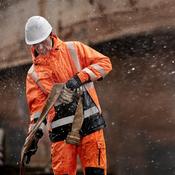 ELKA VISIBLE Xtreme Stretch Winter Jacket - Stay Toasty This Winter Hi-Vis Orange or Yellow - Glana image