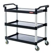 Upgrade Your Workspace with ARAVEN Service Trolley 3 Shelves – Secure and Efficient Storage! - Glana image