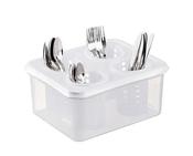 Organise and Elevate with ARAVEN Cutlery Container GN1/2 + 4 Racks - Glana image