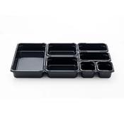 ARAVEN BPA Food Pan, Black - Efficient, Reliable, and Organised Kitchen choice, available in 11 Sizes - Glana image