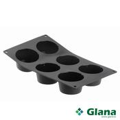 DE BUYER Moul Flex Silicone 6 Muffins Mould Tray - Perfect for Catering Excellence - Glana image