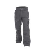 DASSY® CLASSIC Jackson Durable Canvas Work Trousers with Reinforced Knee Pockets in Black or Cement Grey Built for Tough Construction Jobs Product Variation - Glana image