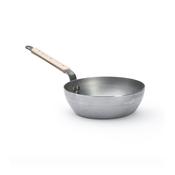 DE BUYER Mineral B Bois Steel Country Pan Ø24cm - Rustic Charm for Authentic Cooking - Glana