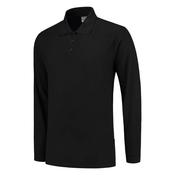 Dynamic TRICORP Long-Sleeve 100% Cotton Polo Shirt Black Navy 180gsm - Glana image