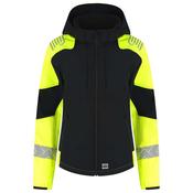 Hard-Wearing TRICORP Women's Reflective Hooded Softshell Coat, 340gsm - Glana image