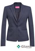 Toned BROOK TAVERNER Alegra Slim Fit Navy Check Ladies Jacket with Stretch - Glana image