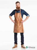 CHAUD DEVANT Bib Apron Leather Two Colour Choices - Glana image
