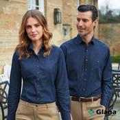 Resilient BROOK TAVERNER 100% Cotton Denim Banff Shirt, Corporate Style - Glana image