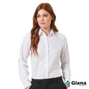 BROOK TAVERNER Silvi Non-Iron White Blouse, 100% Cotton - Glana image