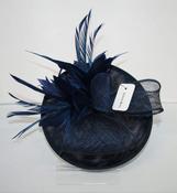 Sandra Navy Medium Fascinator 