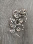 Haze Clear Diamanté 5 Stone Brooch image