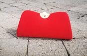 Winnona bright red handbag image