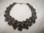 Shauna Black/Gold Statement Necklace image