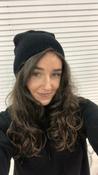 Tia Black Beanie