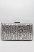 Zara Double Sided Diamanté  Silver Clutch