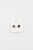 Cici Black Stone Stud Earring image