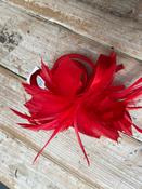 Camille Red Small Fascinator image