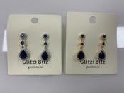 Medium Drop Blue Earrings image