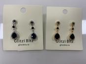 Medium Drop Black Earrings image
