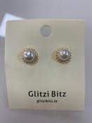 Flower Pearl Stud Earrings image