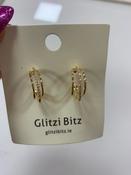 Rihanna Gold Hoop Earrings  image