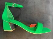 Xti Green Low Block Heel