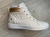 Refresh White Leather High Top Trainer image
