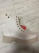 XTI Cream Chunky Lace Up Boot image