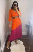 Pam 2 Tone Pleat Dress image
