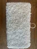 Wendy White Beaded Clutch
