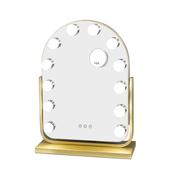 Hollywood Bulb Arch Vanity Mirror Gold