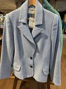 Tweed women's blazer - light blue blend image